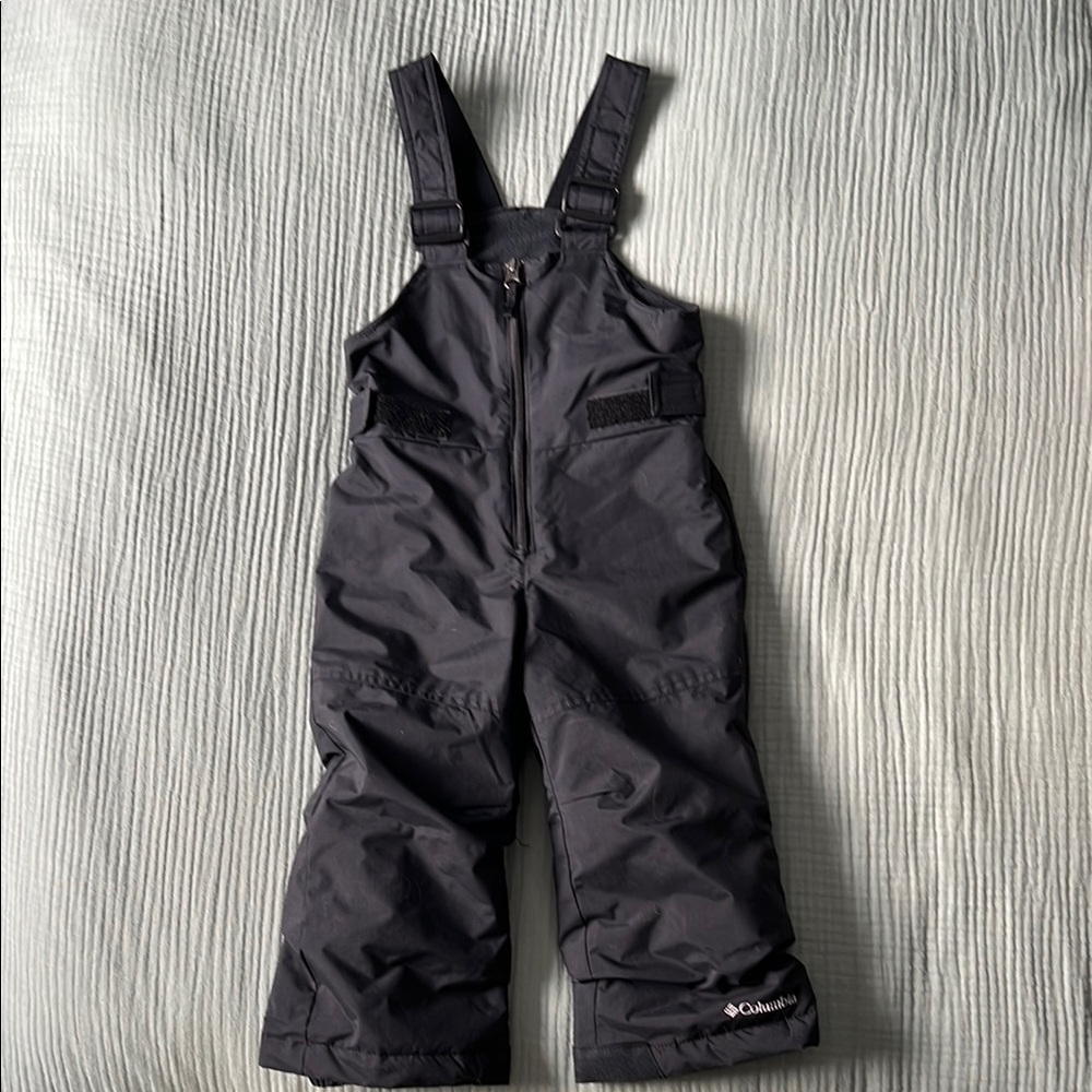 Columbia Black Overalls Water-Resistant Winter Bottoms